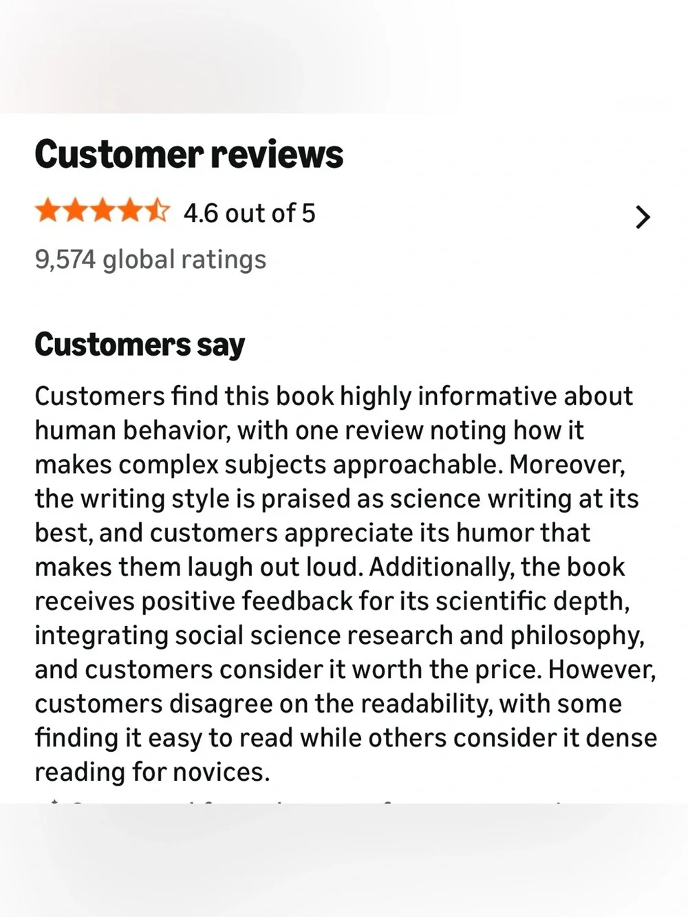 Behave by Robert M. Sapolsky - White & Green Hardcover